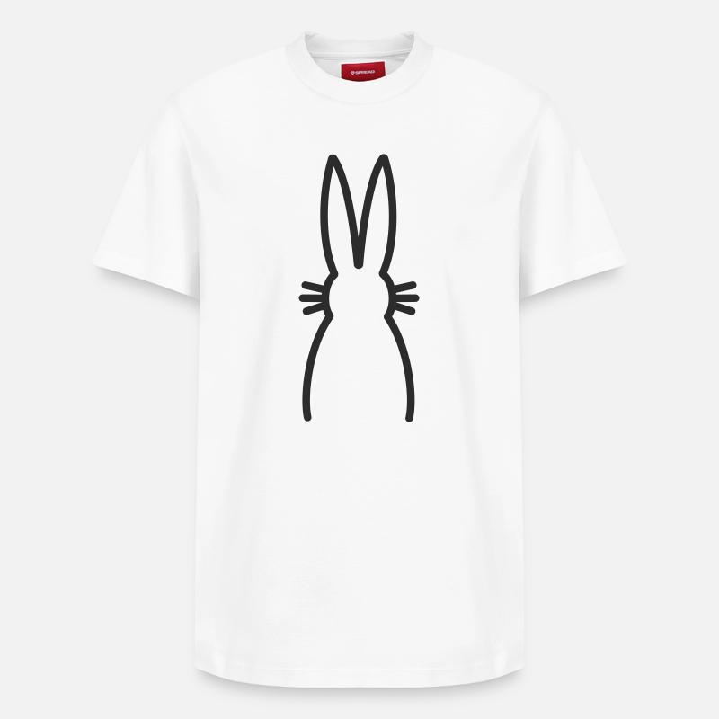 Lapin Lapin - T-shirt unisexe décontracté en coton Supima – de SPREAD - blanc