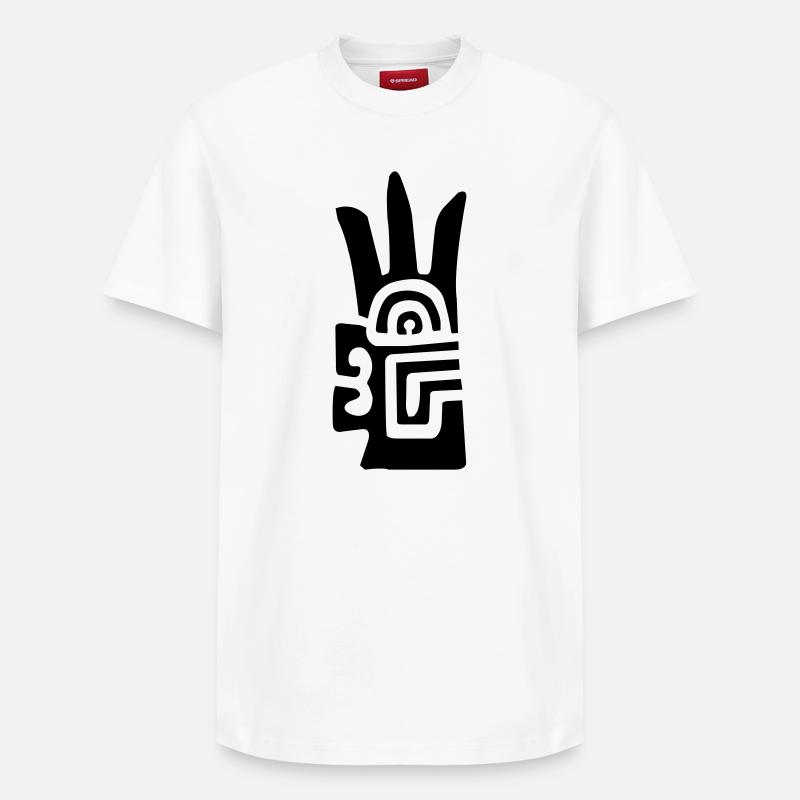 Chavín - Relaxed Unisex Supima Cotton T-Shirt – von SPREAD - Weiß