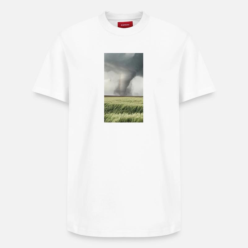 Tornade - T-shirt unisexe décontracté en coton Supima – de SPREAD - blanc