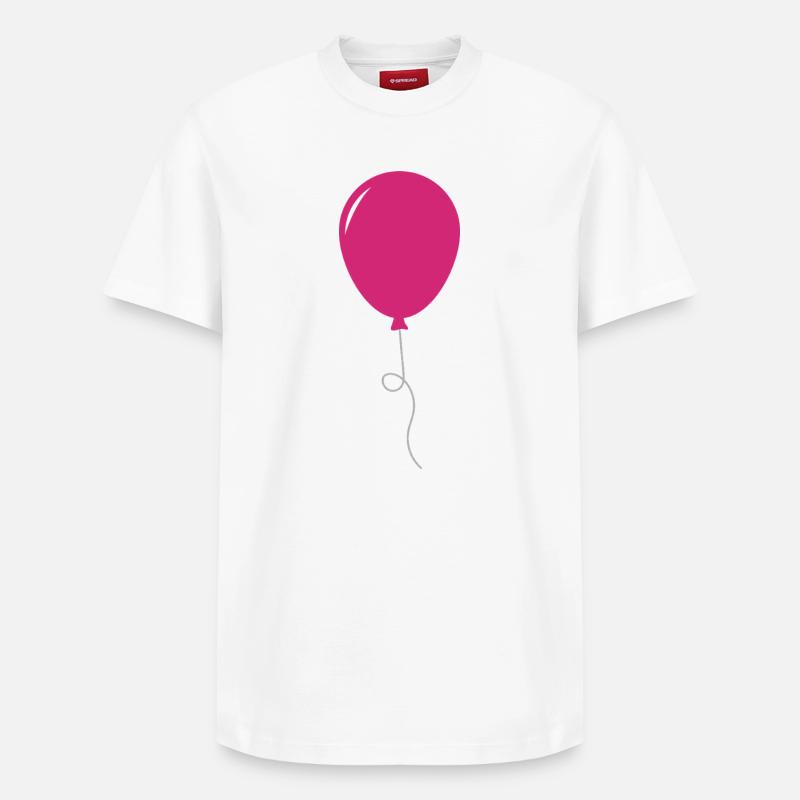 Ballon - T-shirt unisexe décontracté en coton Supima – de SPREAD - blanc