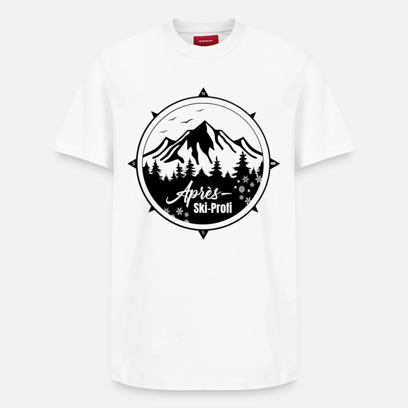 Apres ski profi - Relaxed Unisex Supima Cotton T-Shirt – von SPREAD - Weiß