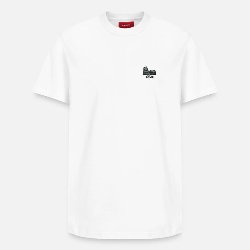 Rome - T-shirt unisexe décontracté en coton Supima – de SPREAD - blanc