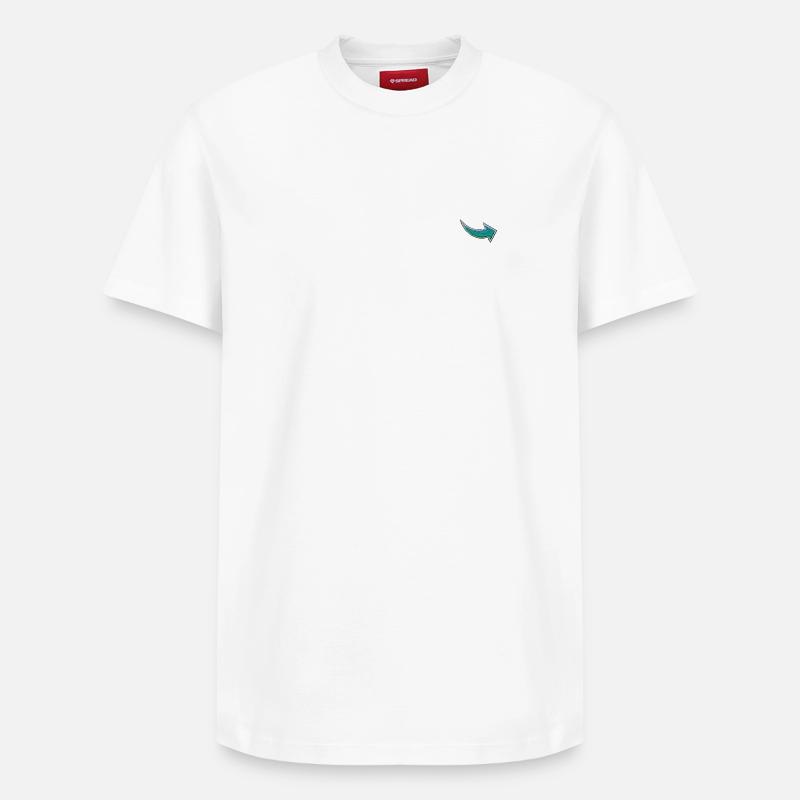 Flèche - T-shirt unisexe décontracté en coton Supima – de SPREAD - blanc