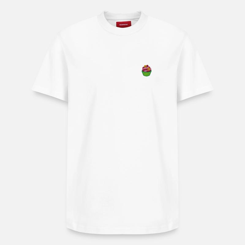 Cupcake - T-shirt unisexe décontracté en coton Supima – de SPREAD - blanc