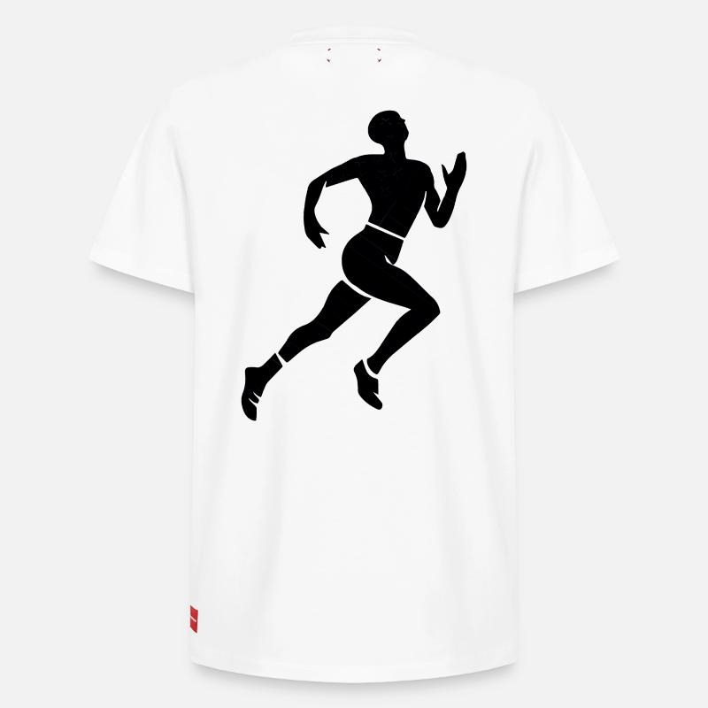 athlétisme - T-shirt unisexe décontracté en coton Supima – de SPREAD - blanc