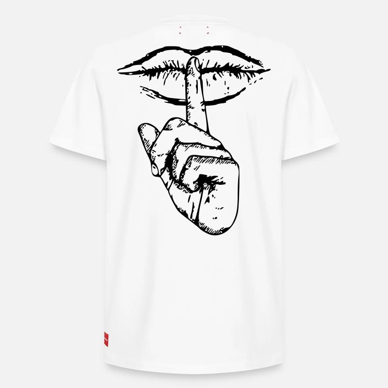 Mouth Shut - Relaxed Unisex Supima Cotton T-Shirt – by SPREAD - white