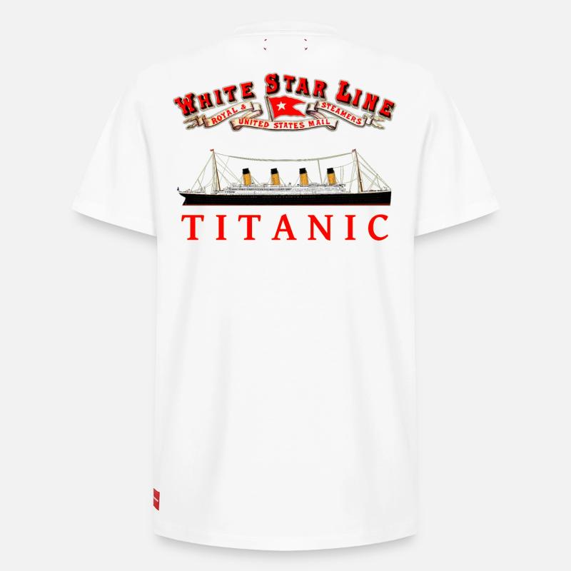 TITANIC création Louis RUNEMBERG © Adagp - T-shirt unisexe décontracté en coton Supima – de SPREAD - blanc