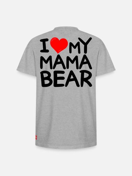Jeg elsker min mor bjørn - jeg elsker min mor bjørn - Unisex T-shirt i Supima-bomuld med afslappet pasform – fra SPREAD - hvid