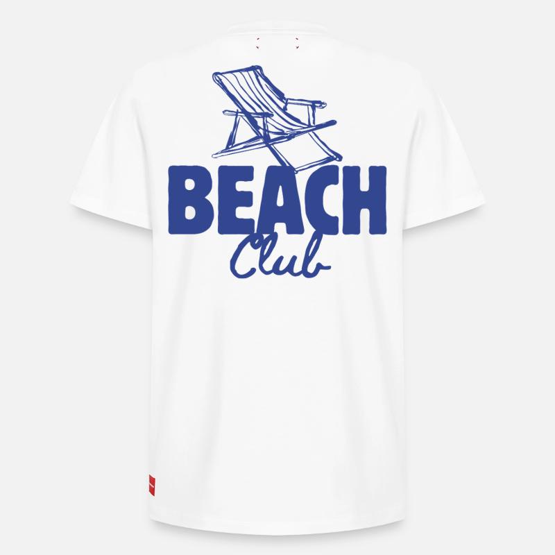 vacances, vacances la mer - T-shirt unisexe décontracté en coton Supima – de SPREAD - blanc