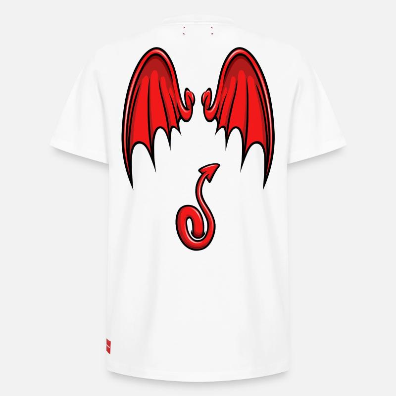 Ich bin ein kleiner Teufel - Relaxed Unisex Supima Cotton T-Shirt – von SPREAD - Weiß