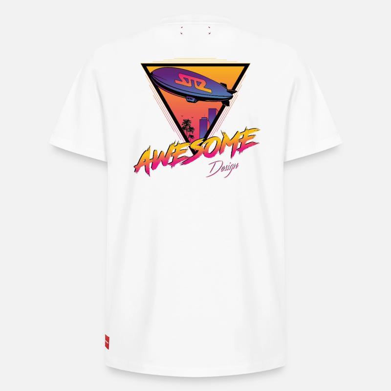 Dirigeable - T-shirt unisexe décontracté en coton Supima – de SPREAD - blanc