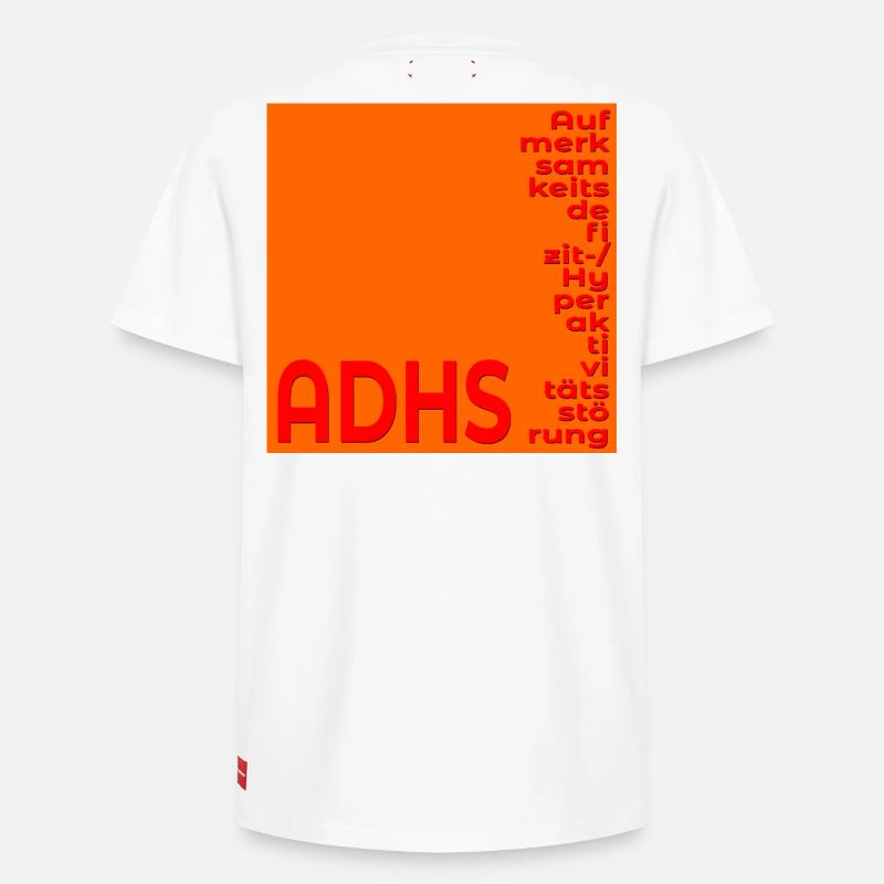 CONCENTRATION DU TDAH - T-shirt unisexe décontracté en coton Supima – de SPREAD - blanc