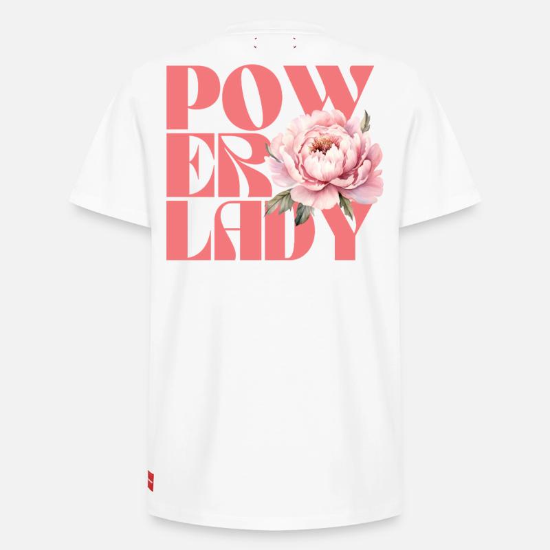 Dame de pouvoir - T-shirt unisexe décontracté en coton Supima – de SPREAD - blanc