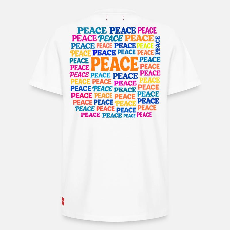 Paix - T-shirt unisexe décontracté en coton Supima – de SPREAD - blanc