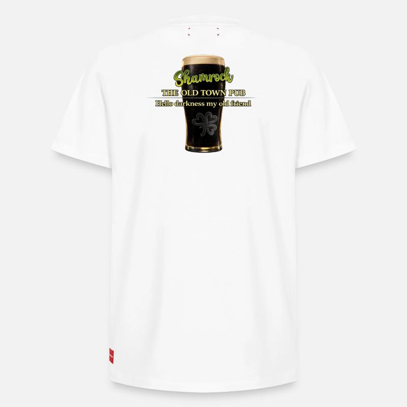Hello_Darkness_Print - T-shirt unisexe décontracté en coton Supima – de SPREAD - blanc