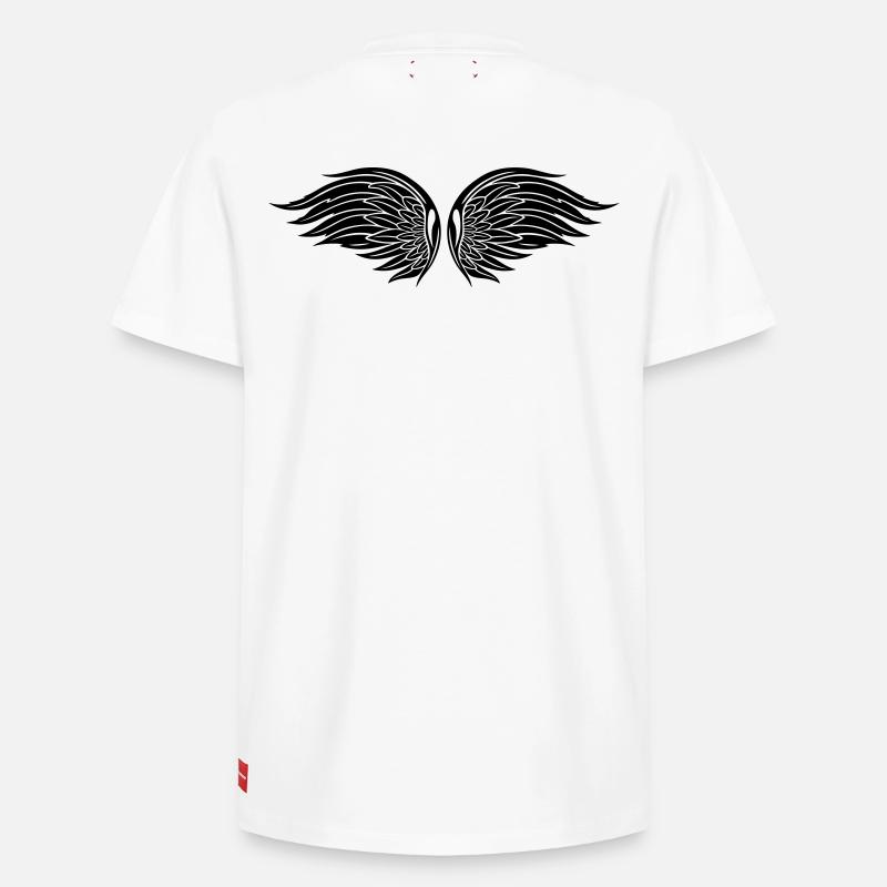 Ailes d'ange, ailes, Noël. - T-shirt unisexe décontracté en coton Supima – de SPREAD - blanc