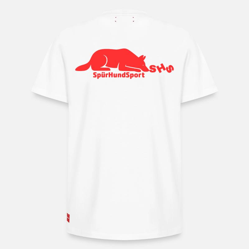 Logo SHS rouge - T-shirt unisexe décontracté en coton Supima – de SPREAD - blanc