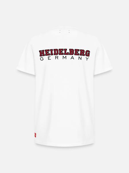 Heidelberg Germany Red/Black - Relaxed Unisex Supima Cotton T-Shirt – by SPREAD - white