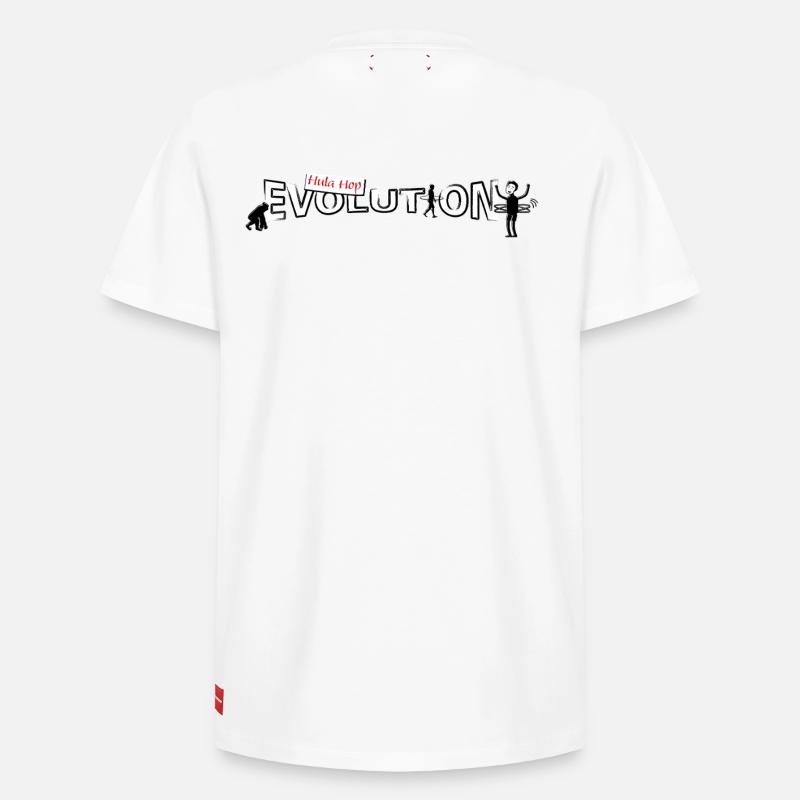 Hula hop Evolution - T-shirt unisexe décontracté en coton Supima – de SPREAD - blanc