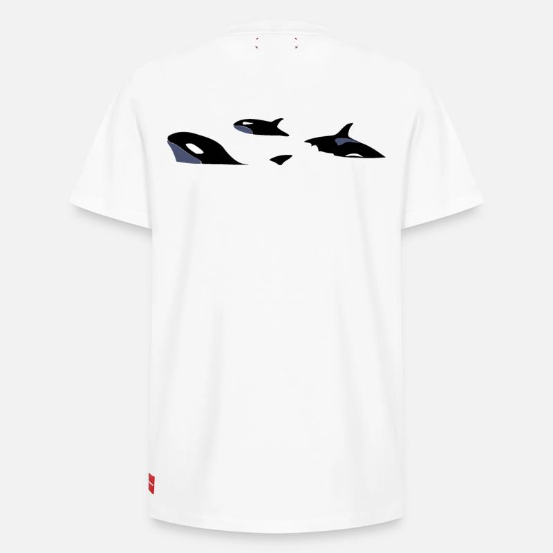 Orcas - Relaxed Unisex Supima Cotton T-Shirt – von SPREAD - Weiß