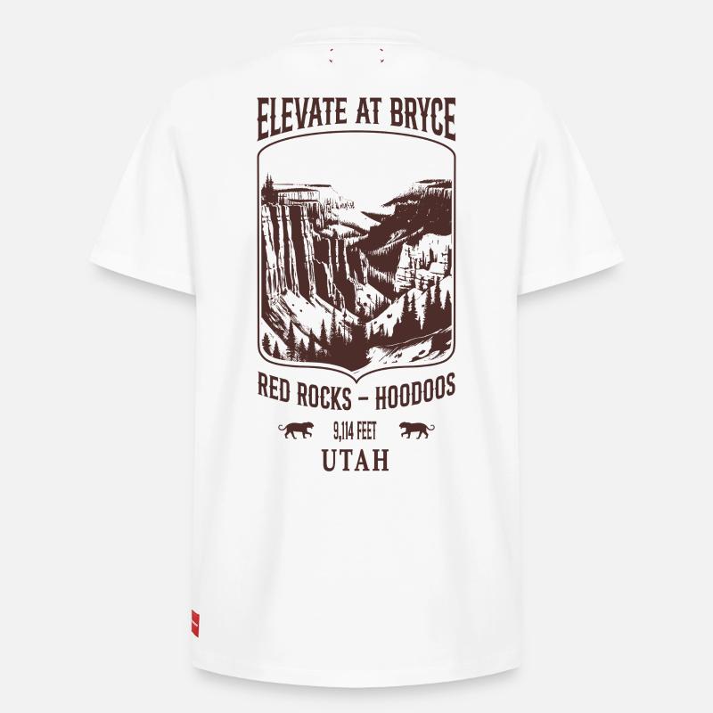 Elevate bei Bryce - Relaxed Unisex Supima Cotton T-Shirt – von SPREAD - Weiß