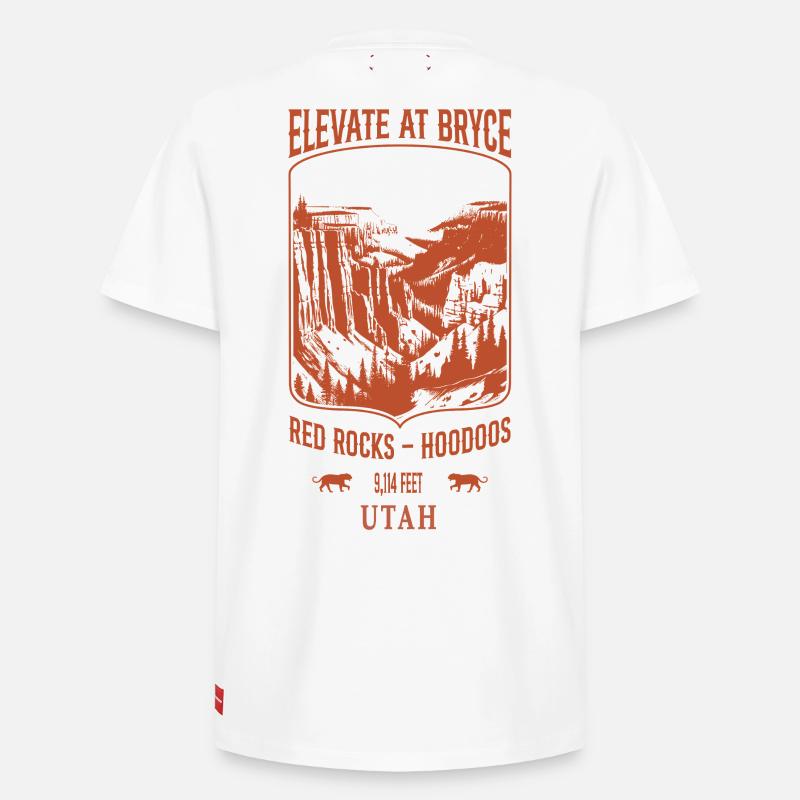 Elevate at Bryce - Sand - Relaxed Unisex Supima Cotton T-Shirt – by SPREAD - white