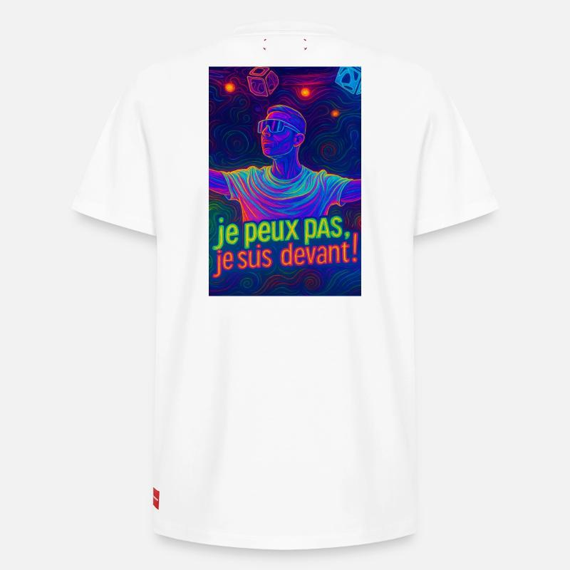 Techno - T-shirt unisexe décontracté en coton Supima – de SPREAD - blanc