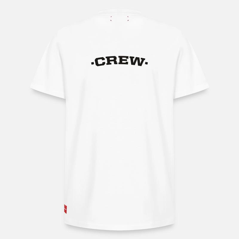 crew - T-shirt unisexe décontracté en coton Supima – de SPREAD - blanc