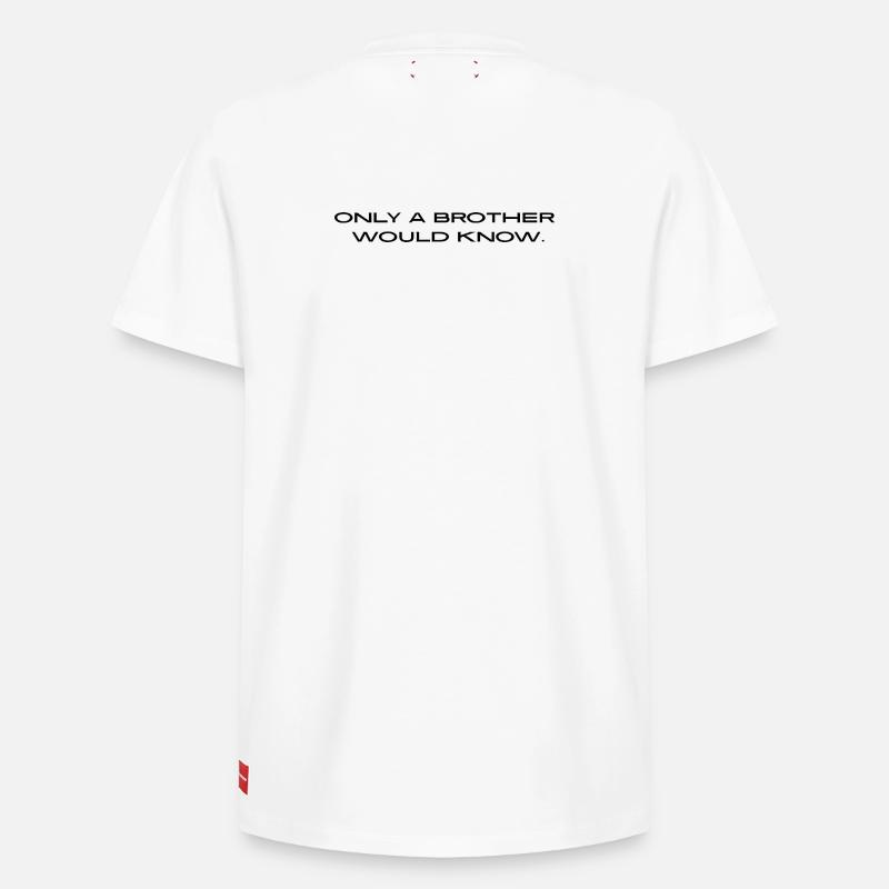 « Seul un frère le saurait. » - T-shirt unisexe décontracté en coton Supima – de SPREAD - blanc