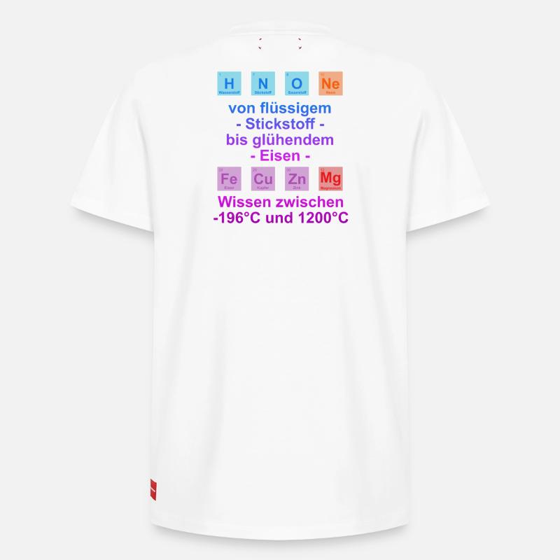 Dicton universitaire « on temperature » cadeau, étudiants - T-shirt unisexe décontracté en coton Supima – de SPREAD - blanc