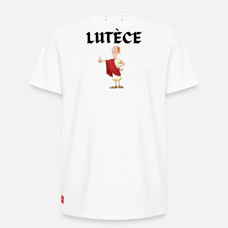 Lutèce, Paris, Romain - T-shirt unisexe décontracté en coton Supima – de SPREAD - blanc