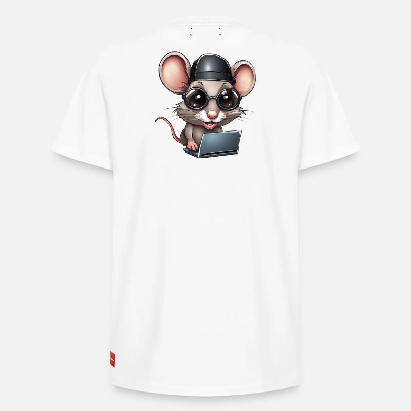 computer, computer geek, computer scientist - Relaxed Unisex Supima Cotton T-Shirt – by SPREAD - white