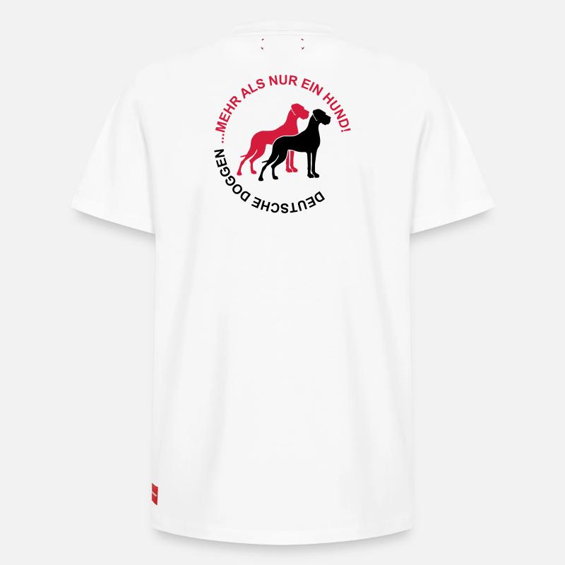 Dogues allemands - Plus qu'un chien - T-shirt unisexe décontracté en coton Supima – de SPREAD - blanc