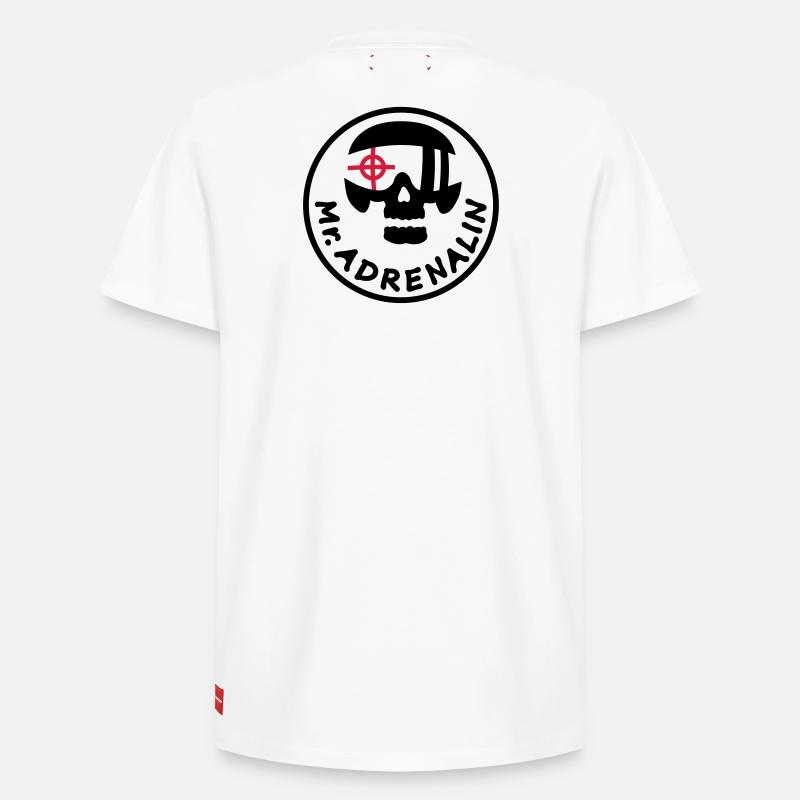 mr_adrenalin_pilot - T-shirt unisexe décontracté en coton Supima – de SPREAD - blanc