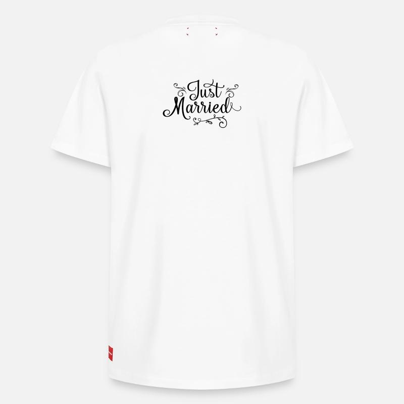 Just Married - T-shirt unisexe décontracté en coton Supima – de SPREAD - blanc