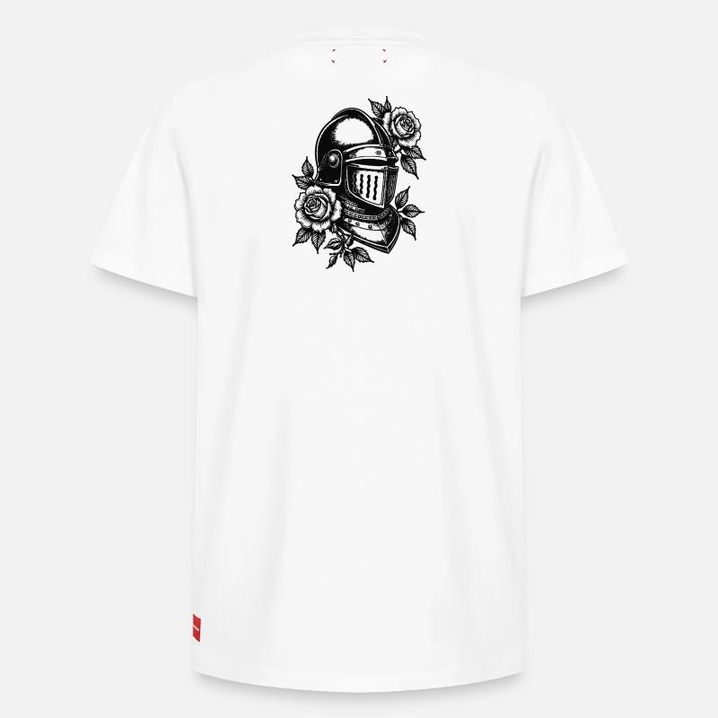 Casque du Chevalier Rose - T-shirt unisexe décontracté en coton Supima – de SPREAD - blanc