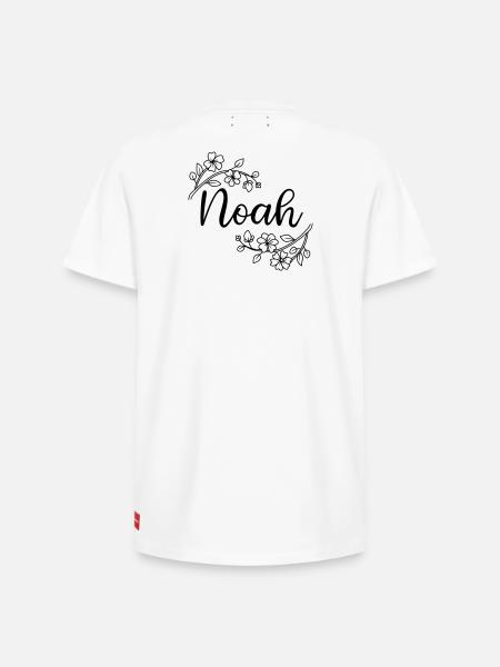 Noah | Name of Name | Vectorgraphic ! - Relaxed Unisex Supima Cotton T-Shirt – by SPREAD - white
