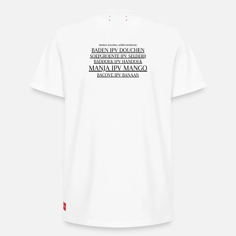 Les Surinamais sont comme - T-shirt unisexe décontracté en coton Supima – de SPREAD - blanc