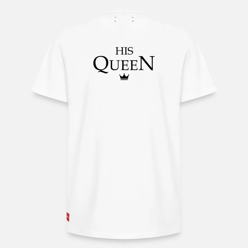 Look partenaire King Queen - T-shirt unisexe décontracté en coton Supima – de SPREAD - blanc
