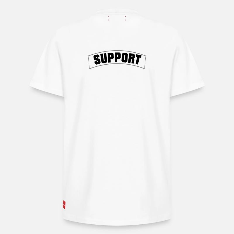 SUPPORT - Relaxed Unisex Supima Cotton T-Shirt – von SPREAD - Weiß