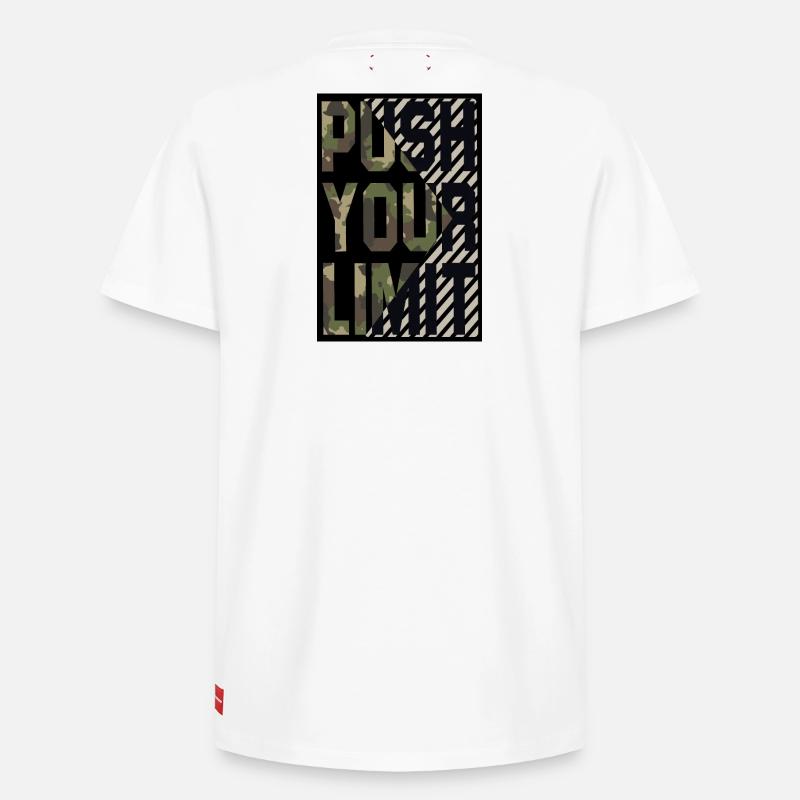 repoussez vos limites - T-shirt unisexe décontracté en coton Supima – de SPREAD - blanc