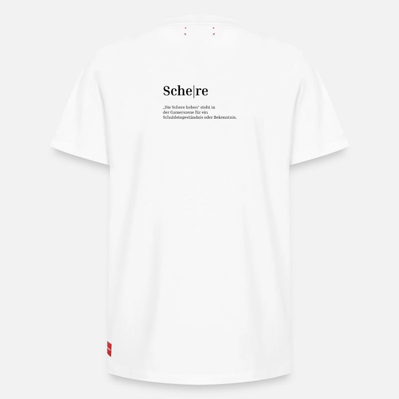 Ciseaux - T-shirt unisexe décontracté en coton Supima – de SPREAD - blanc