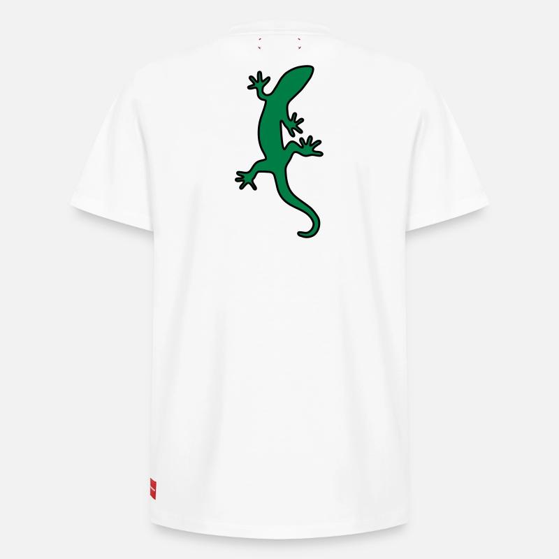 Gecko de salamandre lézard - T-shirt unisexe décontracté en coton Supima – de SPREAD - blanc
