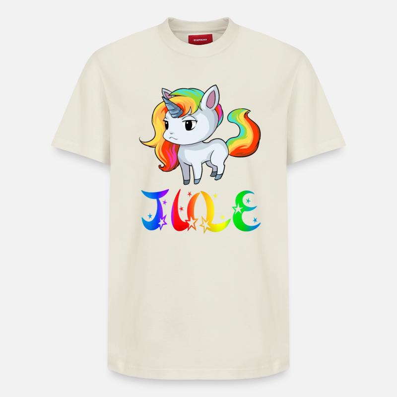 Jule Einhorn - Relaxed Unisex Supima Cotton T-Shirt – von SPREAD - Naturweiß