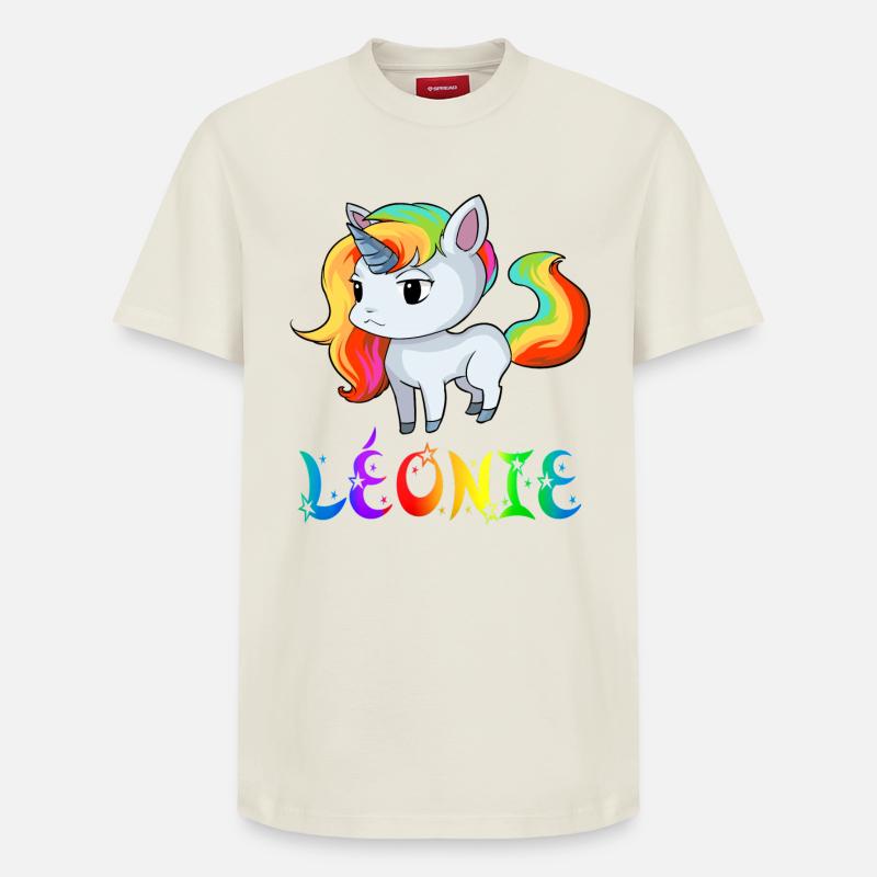 Léonie Einhorn - T-shirt unisexe décontracté en coton Supima – de SPREAD - blanc cassé