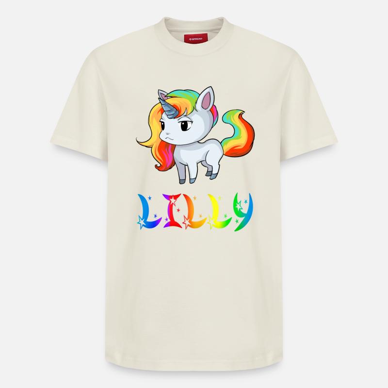 Lilly Einhorn - Relaxed Unisex Supima Cotton T-Shirt – von SPREAD - Naturweiß