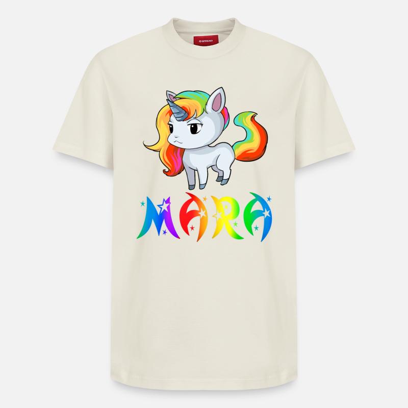 Mara Einhorn - Relaxed Unisex Supima Cotton T-Shirt – von SPREAD - Naturweiß