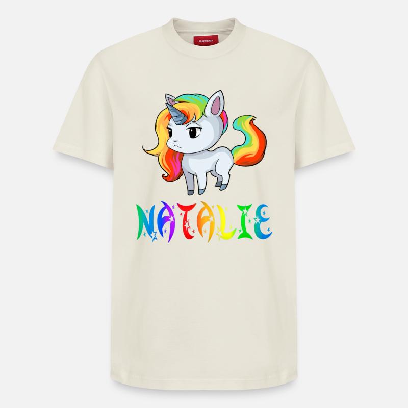 Natalie Einhorn - Relaxed Unisex Supima Cotton T-Shirt – von SPREAD - Naturweiß