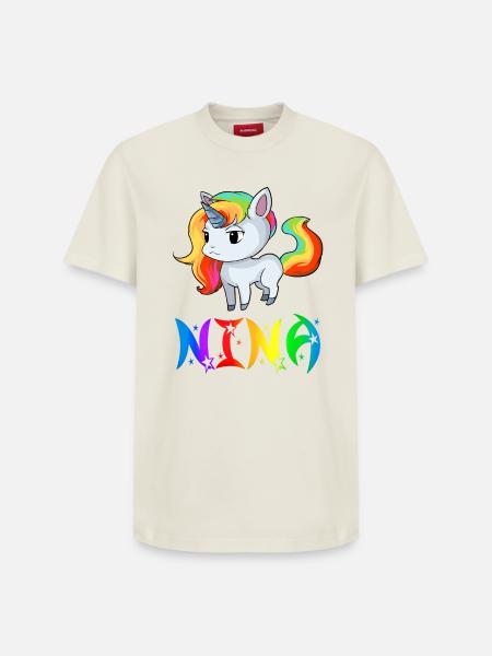 Nina unicorn - Relaxed Unisex Supima Cotton T-Shirt – by SPREAD - off white