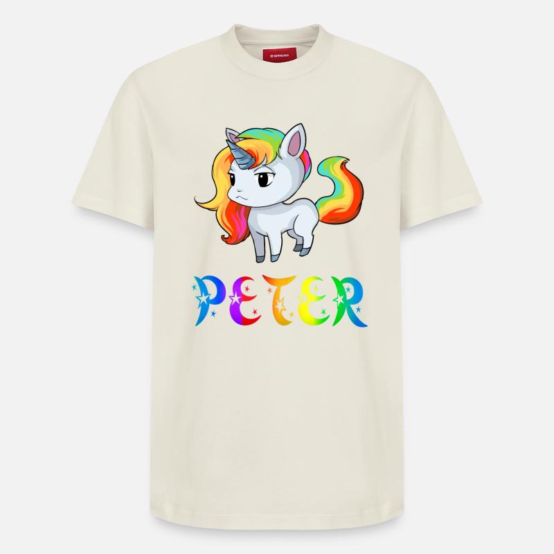 Peter Einhorn - T-shirt unisexe décontracté en coton Supima – de SPREAD - blanc cassé